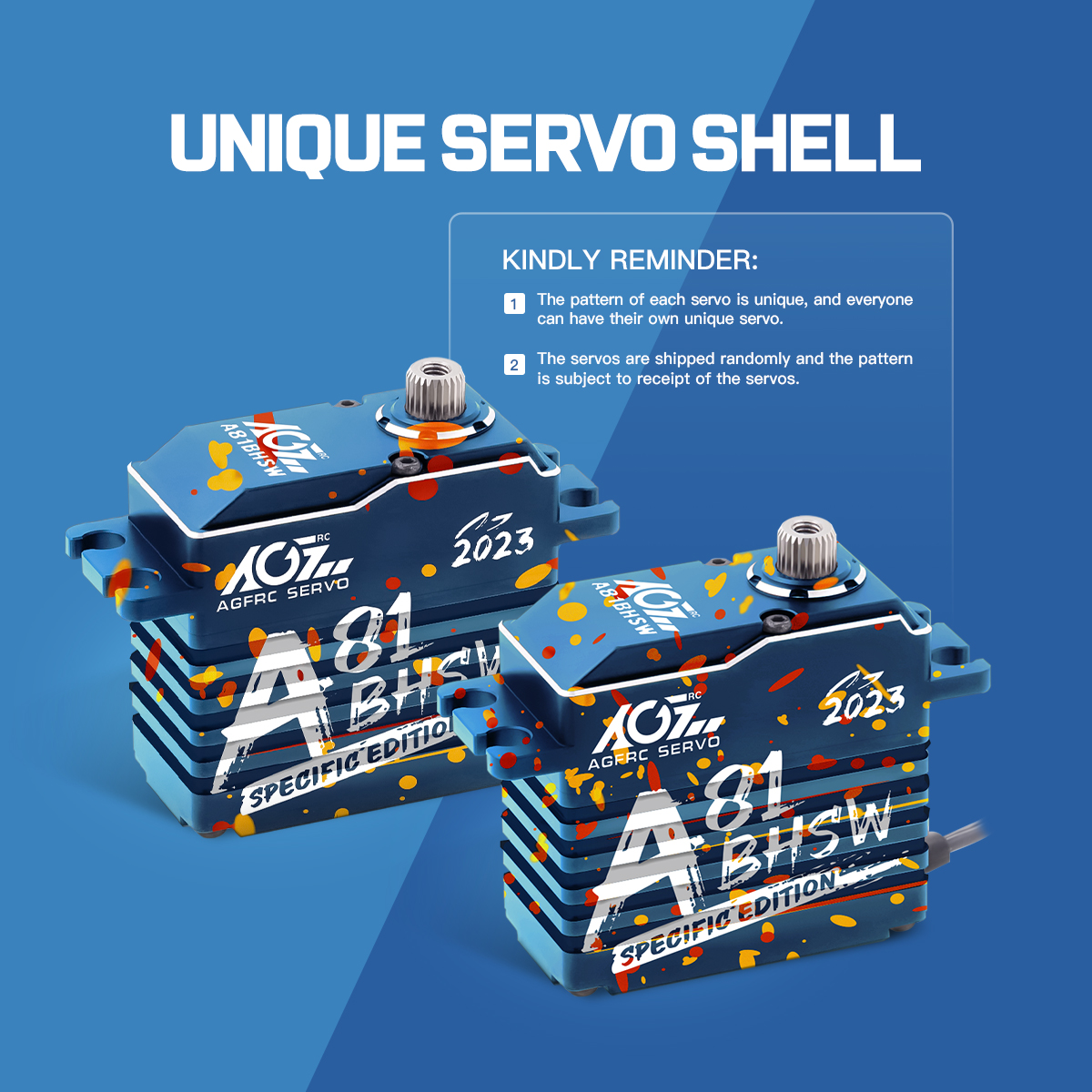 AgfrcE's tweet image. The A81BHSW 2023 special edition brushless RC servo is selling on Amazon, hope you like it.😄
If you wanna buy or know more about this A81BHSW 2023 rc servo, please click this link: amzn.to/3XpiI6s
#agfrcservo #rcservo #standardservo #rcfun #servoupgrade #waterproofservo