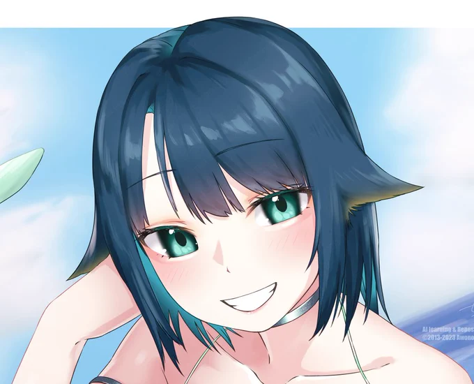 #ほっぺの斜線は可愛い