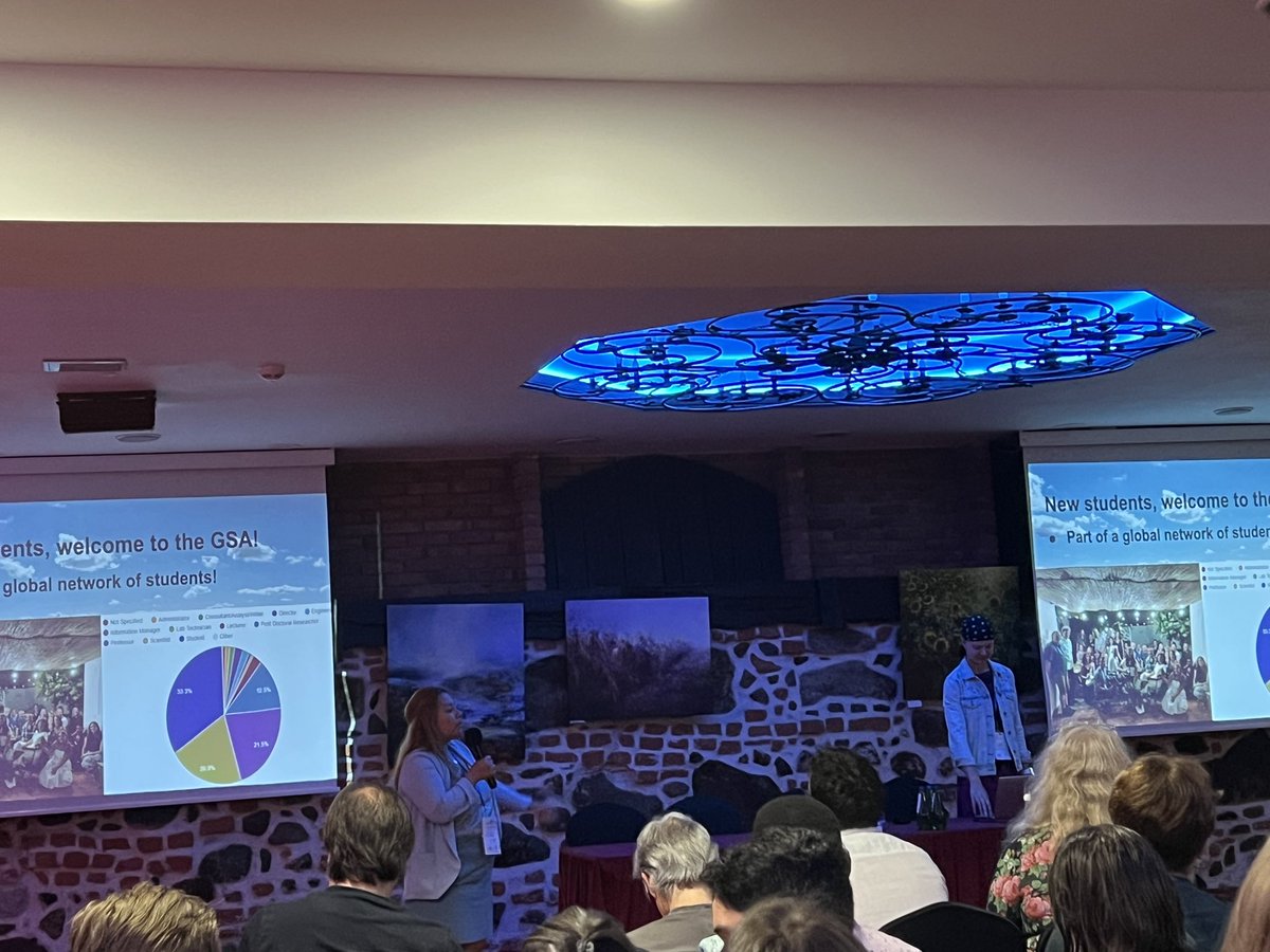 <a href="/MysidQueen/">Rosie Chapina</a> and @Jrob__09 introducing GLEON’s GSA in the #GLEON2023 #GLEON23