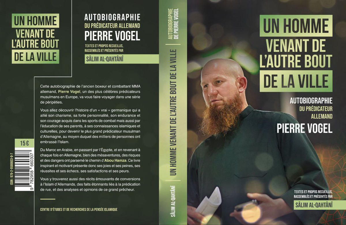 oulemaghreb's tweet photo. L'autobiographie de cet ex-combattant MMA devenu prédicateur est inspirante.
D'Allemagne au Maroc -en passant par l'Égypte, l'Arabie et la Somalie- bien des péripéties ont parsemé son chemin. Des milliers de personnes ont embrassé l'Islam par sa cause (da'wa de rue etc) https://t.co/X765aeq7xT
