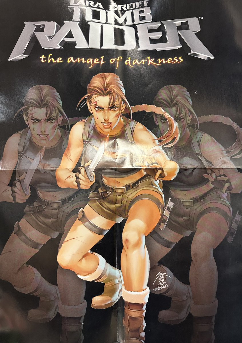 PlayStation 2 magazine poster for #TombRaider #AngelofDarkness #LaraCroft #playstation2