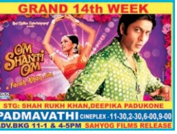 @iamsunnydeol @SubhashGhai1 @karanjohar @theabbasmustan Hyderabad, Padmavathi Cineplex 98 Days Run. Replaced With #TaareZameenPar

A Film By @TheFarahKhan #OmShantiOm