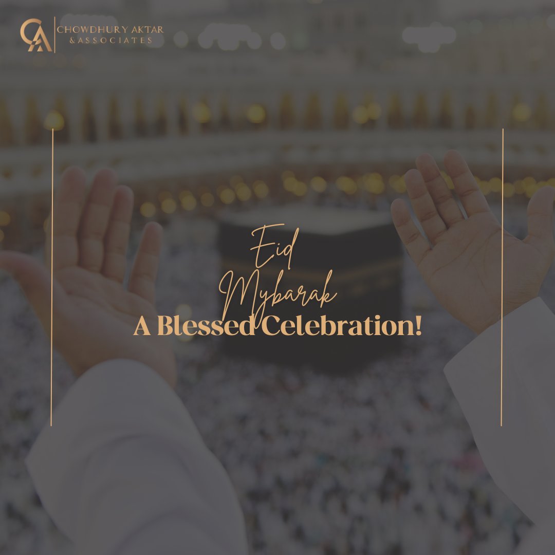Talen7workforce's tweet photo. 🌟 Eid Mubarak to all! 🎉 On behalf of Chowdhury Aktar &amp; Associates, we extend warm wishes for a joy-filled and prosperous Eid. May this occasion strengthen bonds and bring limitless blessings. #EidMubarak #ChowdhuryAktarAndAssociates https://t.co/nd0dgV9YOO