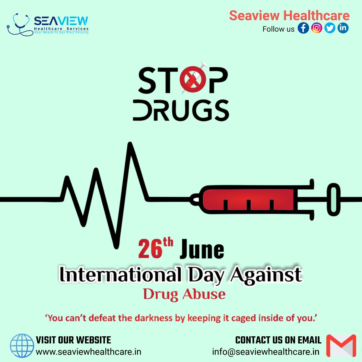Seaview Healthcare (@seaviewhealth) on Twitter photo Drug has the power to take away all the good things we have in our lives and ultimately our lives. Don’t let that happen. Warm wishes on International Anti Drug Day.
.
.
#drugabuse #addiction #drugaddiction #mentalhealth #recovery #drugs #alcoholism
Follow us <a href="/SeaviewHealth/">Seaview Healthcare</a> Drug has the power to take away all the good things we have in our lives and ultimately our lives. Don’t let that happen. Warm wishes on International Anti Drug Day.
.
.
#drugabuse #addiction #drugaddiction #mentalhealth #recovery #drugs #alcoholism
Follow us <a href="/SeaviewHealth/">Seaview Healthcare</a>