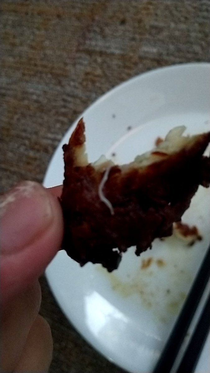 huono_ihminen's tweet photo. 唐揚げにしたら洗剤の味するんだが？？？しかも虫出てきた https://t.co/pyx3XYAOnF