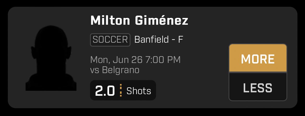 Awful board tomorrow but here’s 1 I like🎯

#GamblingTwitter #DraftKings #PrizePicks #PlayerProp #PrizePicksPOTD #POTD #Underdog #LigaProfesional #Football #Soccer #SoccerPicks