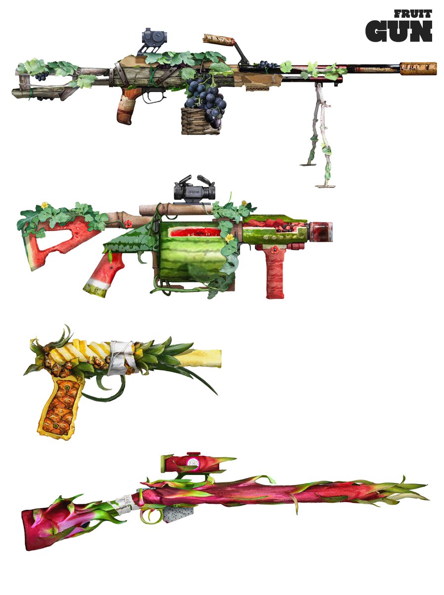 #conceptdesign #design #gun Would you like to try different fruits？