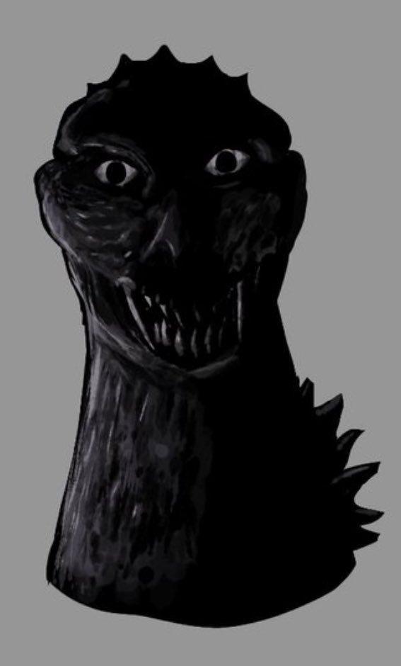 @CARTOON_CATASS I LOVE IT when artists draw Godzilla like this with the black, beady eyes. It’s really intimidating and gives Godzilla a serious tone of being creepy and a serious threat.