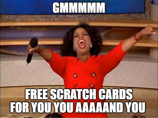 Scratch_fun's tweet photo. GM Scratch Family! 

Free scratch cards on https://t.co/ixPWxZ8g3N ?
5 free scratch cards on https://t.co/ixPWxZ8g3N ?!?!
Don't miss out: use bonus code SCRATCH4FUN upon registration! https://t.co/SlMXfw7Hy1