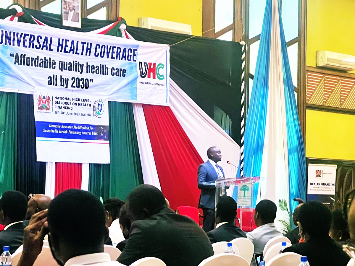 Dr. Daniel Mwai, Advisor to the Presidential Economic Transformation Team on Health, emphasizes the significance of preventive health, screening for non-communicable diseases (NCDs), and addressing social determinants of health. #HealthFinancingDialogueKE