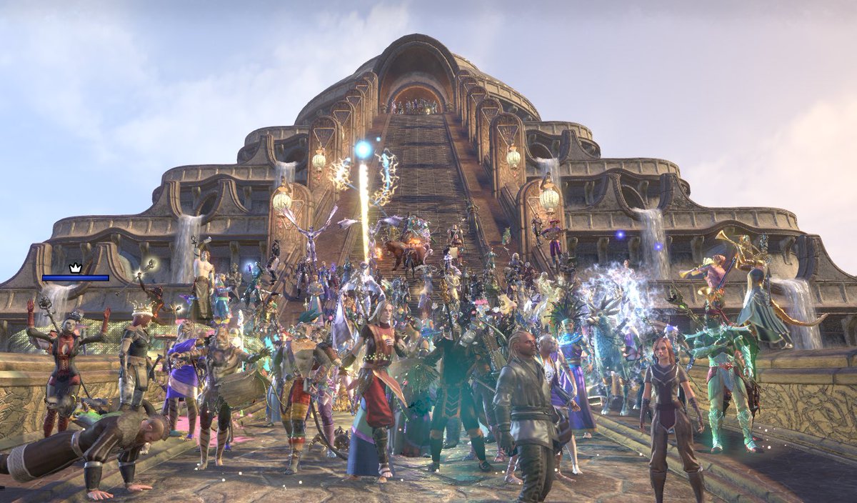 DaedricShadow's tweet photo. PRIDE🌈 since I got hate message after sharing the amazing PRIDE parade , here it is one more time for those in the BACK ..if this is offensive to you find your way out 👋 #ESOPride #PRIDE #ESOFam #proudtosupportPride 🌈 https://t.co/7zVlnOwfji