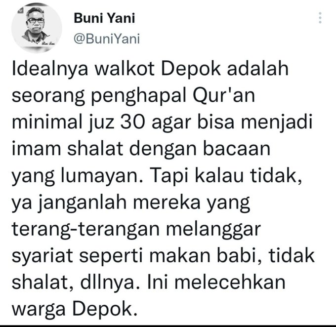 Djancuuk...
Gegara postingan bangsat kek begini Gua terpaksa hrs nongol lagi buat nylepet otak para kadrun pengkhianat NKRI yg suka bawa" budaya dan dobgeng negri gurun buat ngrusak indonesia..!!

Ini postingan terbangsat yg pernah gua baca.
Kadrun emang bangsat..!!