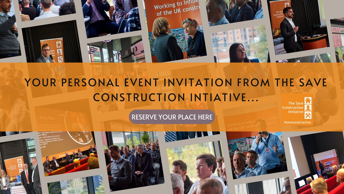 The Save Construction Initiative (@saveconstruct) on Twitter photo This is a personal invitation, to a FREE event all about Collaborative Working Dynamics in the Construction Industry👷🏼♀️
📆Wednesday 19th July 2023
⏰9:30am – 12:15pm
📍WSP Engineering Consultant, 8, First St. Manchester M15 4RP.
📲Join today: 
buff.ly/43UUELp This is a personal invitation, to a FREE event all about Collaborative Working Dynamics in the Construction Industry👷🏼♀️
📆Wednesday 19th July 2023
⏰9:30am – 12:15pm
📍WSP Engineering Consultant, 8, First St. Manchester M15 4RP.
📲Join today: 
buff.ly/43UUELp