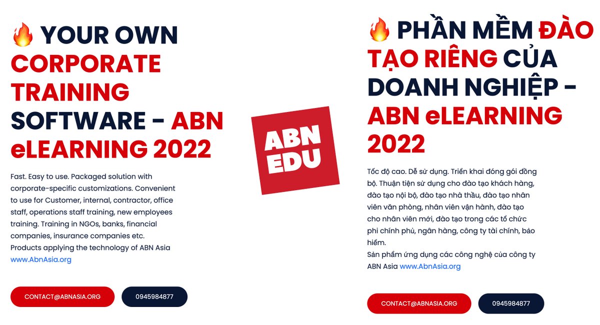 AsiaAbn's tweet photo. ABN Edu - tăng năng lực cạnh tranh của doanh nghiệp.
https://t.co/Kn7voOJjLn https://t.co/OKPWV1amCo