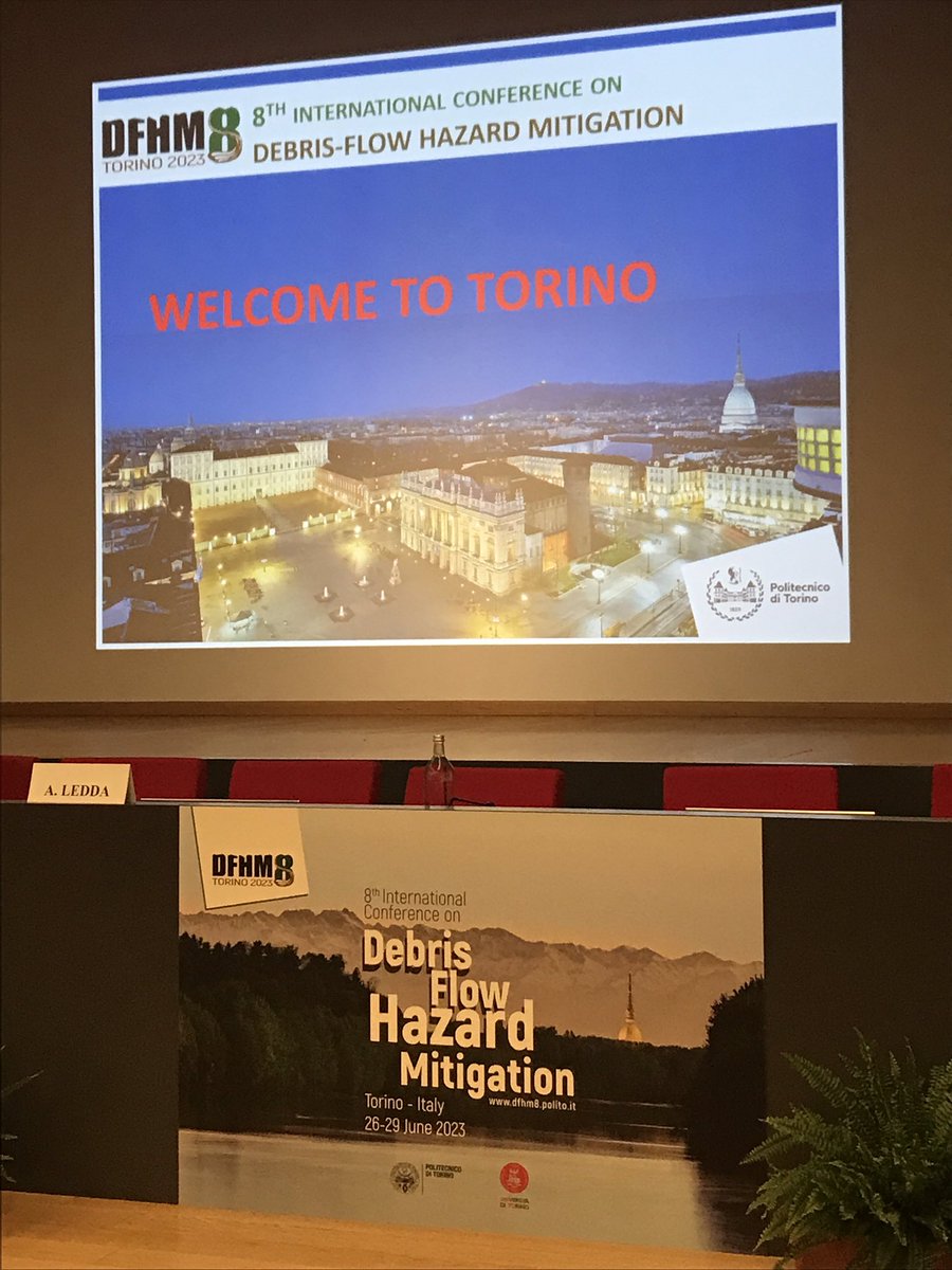 Excited to attend 8th #debrisflow conference in #torino