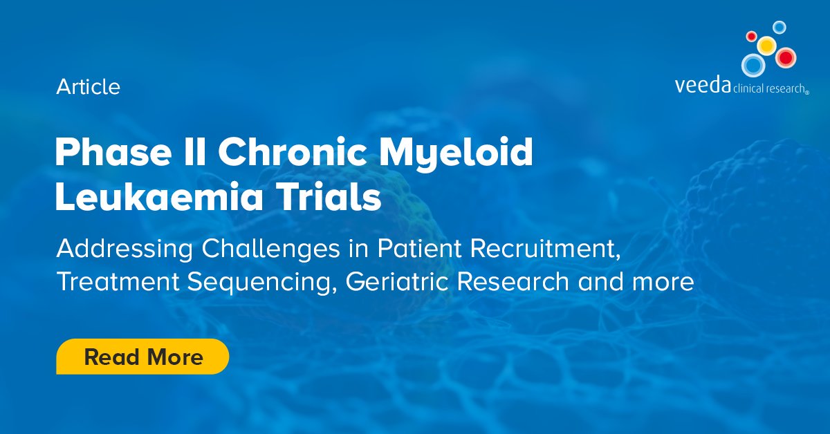 veedacr's tweet image. #ChronicMyeloid #Leukemia is the commonest adult leukemia, and its trials present unique challenges. CROs are expected to bring expertise to the challenges related to designing &amp;amp; managing complex protocols, #sitemonitoring &amp;amp; more.

Read now - bit.ly/3NNKXsv

#Veeda