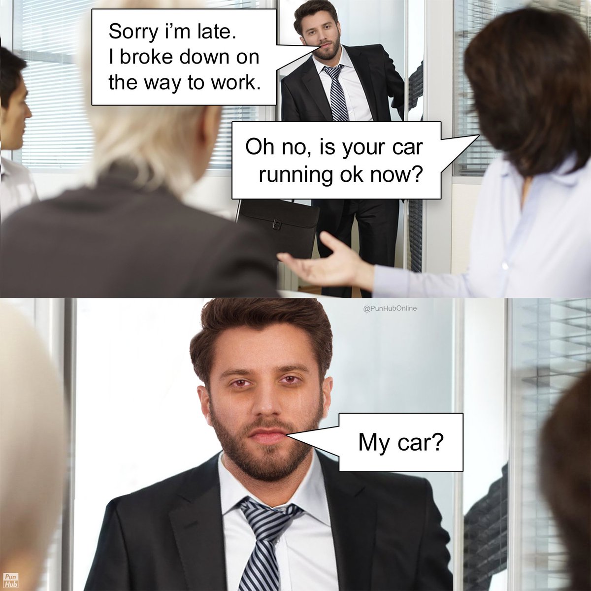 Monday morning mood from <a href="/PunHubOnline/">PunHub</a> 😅