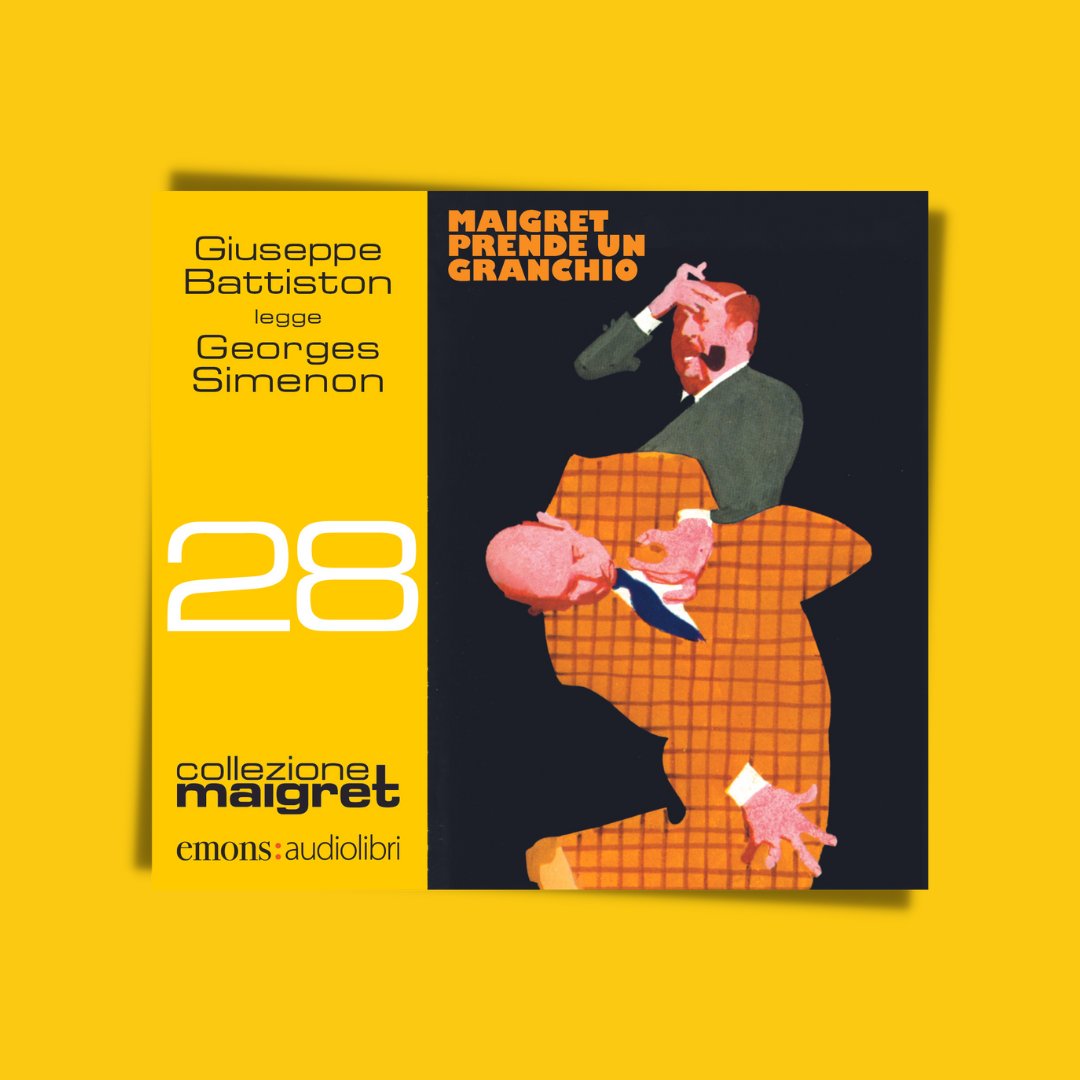 EmonsEdizioni's tweet photo. 🕵🏻Di Maigret non ne abbiamo mai abbastanza e voi? 

In "Maigret prende un granchio" di George Simenon, letto da Giuseppe Battiston, il mitico commissario è alle prese con persone che ritornano dal suo passato e un nuovo omicidio da risolvere. https://t.co/CVnZkgrXrd