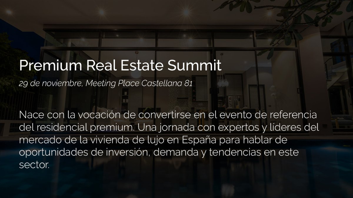 📍 Presentamos tres nuevos eventos b2b para este otoño. 

Si te interesa el alquiler, el senior living y el residencial de lujo, no puedes perderte en estas citas que nacen con vocación de convertirse en una referencia del sector. 

🗓️ ¡Apunta las fechas! 🗓️