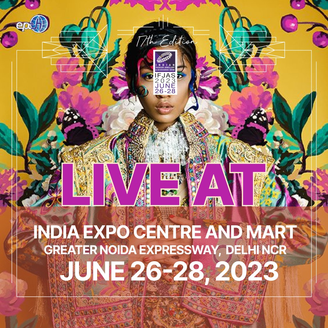 epchindia's tweet photo. Calling all aspiring entrepreneurs! Looking to start a new business? Join us at the India Expo Centre and Mart on the Greater Noida Expressway, Delhi-NCR, from June 26-28, 2023. Source the trendiest fashion accessories at the biggest B2B fashion festival in India, IFJAS! #IFJAS https://t.co/nUNr0lyfJL