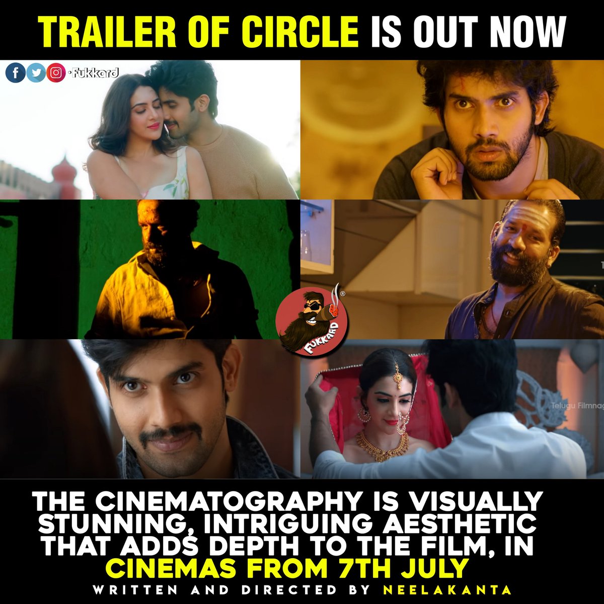 #CircleTheMovie 📸 Trailer 
youtu.be/vI04GouuhEY

A <a href="/neelakanta18/">Neelakanta</a> Film!

#CircleOnJuly7th
<a href="/saironak3/">saironak</a> <a href="/iambababaskar/">Baba Baskar</a> <a href="/Nandinireddie/">Nandini_yallareddy</a> #Arshinmehta <a href="/itsmerichapanai/">Richa Panai</a> <a href="/NsprasuMusic/">NSPRASU_MUSIC</a>