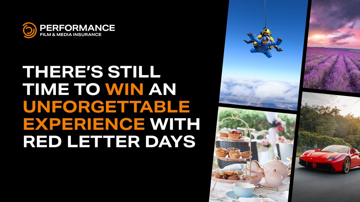 PerformanceIns's tweet image. The countdown has begun! ⏲️ There’s just five days remaining to be in with a chance to win one of two £250 vouchers from Red Letter Days 🎢 🏰 💆

Entering the competition is easy:
🟠 If you're already with Performance Film &amp;amp; Media Insurance, simply refer a friend.
🟢 And if…