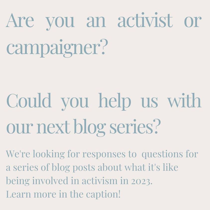 DoSomethingDir's tweet photo. We’re compiling a blog series, to highlight what activists and campaigners are thinking about in 2023. If you’d like to be involved, please send a paragraph or two (no more than 150 words per question) to dosomethingdirectory@outlook.com by 25th July, answering the following: https://t.co/fpYFgnW8Ga