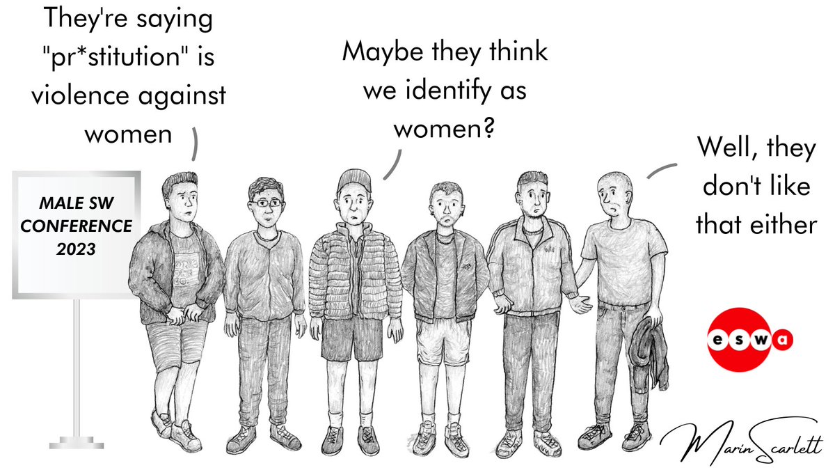 Tomorrow MEPs are voting on a so-called #ProstitutionReport. At the heart of this report is a nonsense definition that denies the existence of male and non-binary SWs, as well as the agency of women selling sx. We urge MEPs to vote against this report.