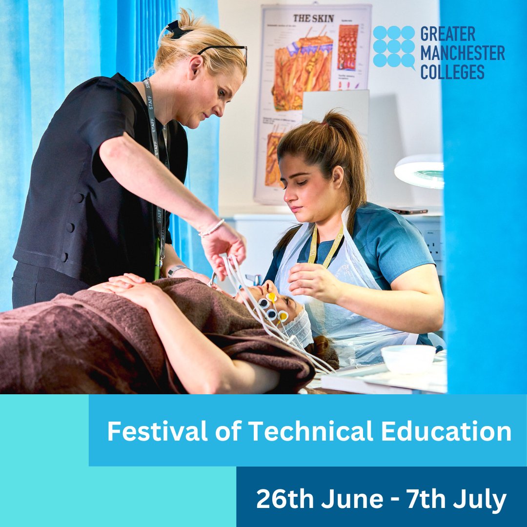 We’re excited to launch our very first Festival of Technical Education. Thousands of school pupils will get the opportunity to explore the opportunities that await in in our colleges through taster days and sampling sessions 

#FestivalofTechEd #GMColleges #GMTechnicalEducation