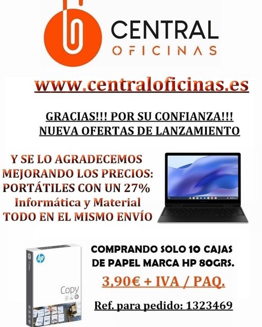 SOLO POR UNOS DIAS LIMITADOS EN NUESTRA WEB centraloficinas.es
#SantaMaríadelaAlameda #Santorcaz #LosSantosdelaHumosa #LaSernadelMonte #SerranillosdelValle #SevillalaNueva #Somosierra #SotodelReal #TalamancadeJarama #Tielmes #Titulcia #TorrejóndeArdoz #TorrejóndelaCalzada