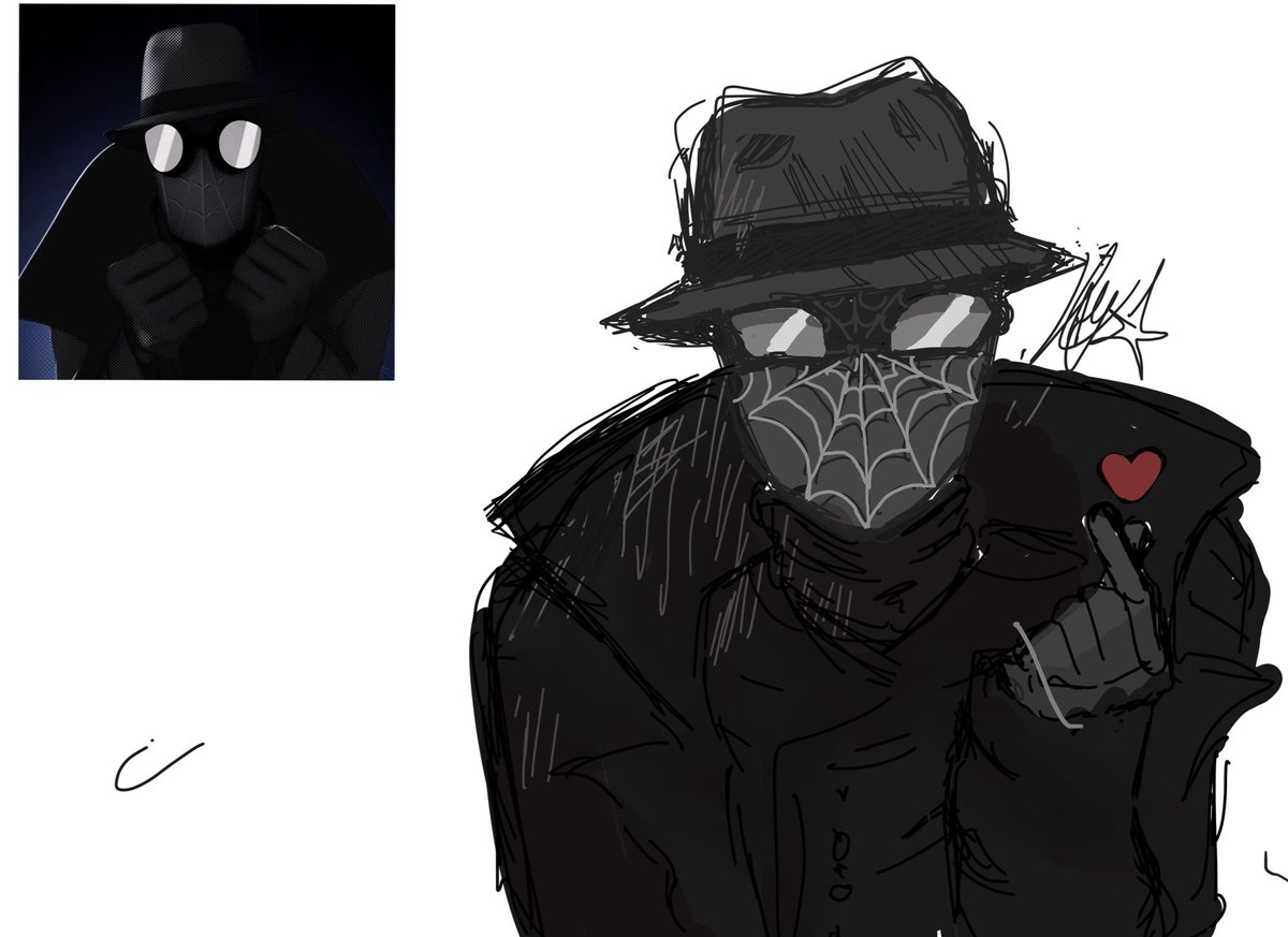 Raythedumbenby7's tweet photo. Spider-noir drawing for @boba21521 and @sunnyssupernova :)

#SpiderNoir #spidermanfanart https://t.co/LSLRqHzJWe