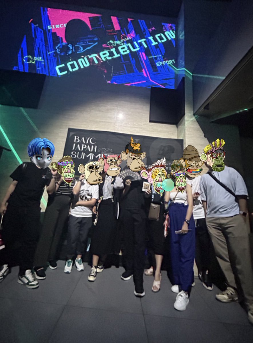 Going BAYC Japan Summer with my lovely Ape <a href="/BoredApeYC/">Bored Ape Yacht Club 🍌</a> &amp; NFT friends 
🦍Nice ape event hosted by <a href="/BAYCJapan/">JapanApeClub</a> <a href="/YuAyato_TYO/">YuAyato(old account)</a> <a href="/web3_honey/">たぬきち🍯web3honey💛</a>