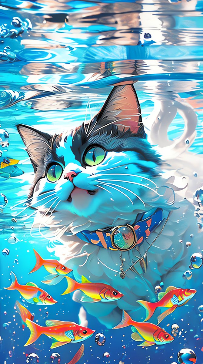 BadToxic's tweet photo. #RagdollCat #fishing for #goldFish - #Auto1111 #StableDiffusion #Lyriel v16 #safetensors #LoRA v1 #SBGF v0.8 #Deforum v3.0 DPM++2M Karras  #cat #Katze #neko #fish #underwater #bubble #swimming #submerged #masterpiece #highlyDetailed #TextToVideo #AI #AIArt #Art #Kunst https://t.co/ek6pn4o5Ul