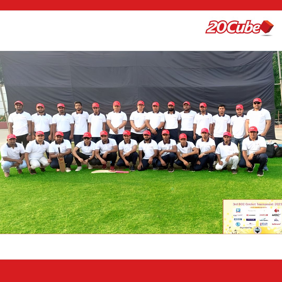 20CubeGroup's tweet photo. Fostering team spirit and power of being united by a common goal, 20Cube Logistics' Bangladesh team participated in the Bangladesh Cargo Club Cricket Tournament 2023.
#TeamSpirit #BangladeshcargoClub #CricketMatch
#20CubeLogistics #InventoryManagement&amp;Distribution https://t.co/4Zi4q59LNS