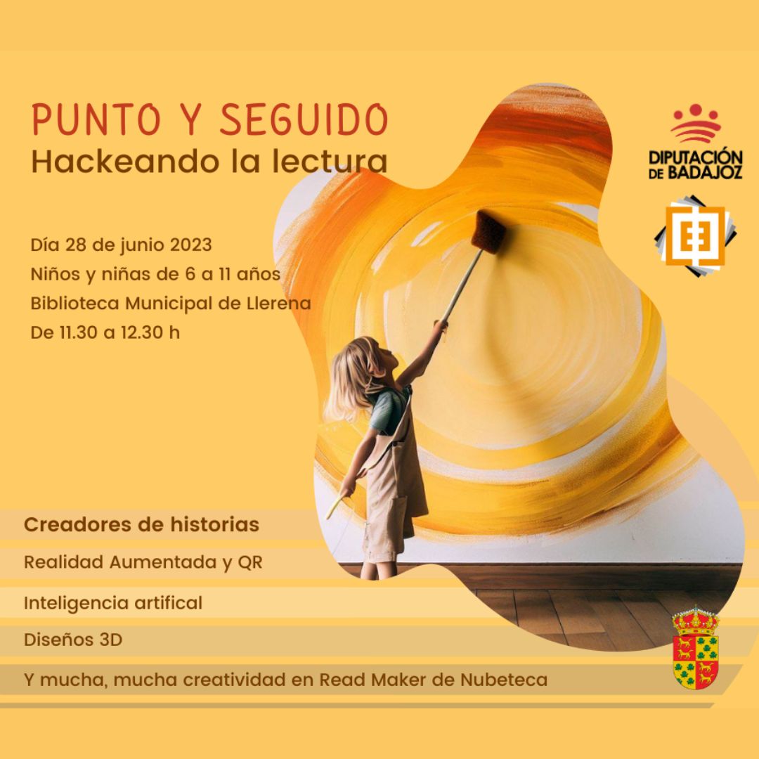 Para esta actividad se requiere inscripción previa por whatsapp o llamando al 689 77 32 04

#bibliotecaarturogazul
#readmaker
#nubeteca
#realidadadumentada
#InteligenciaArtificial 
#hackeandolalectura2023
#impresiones3d