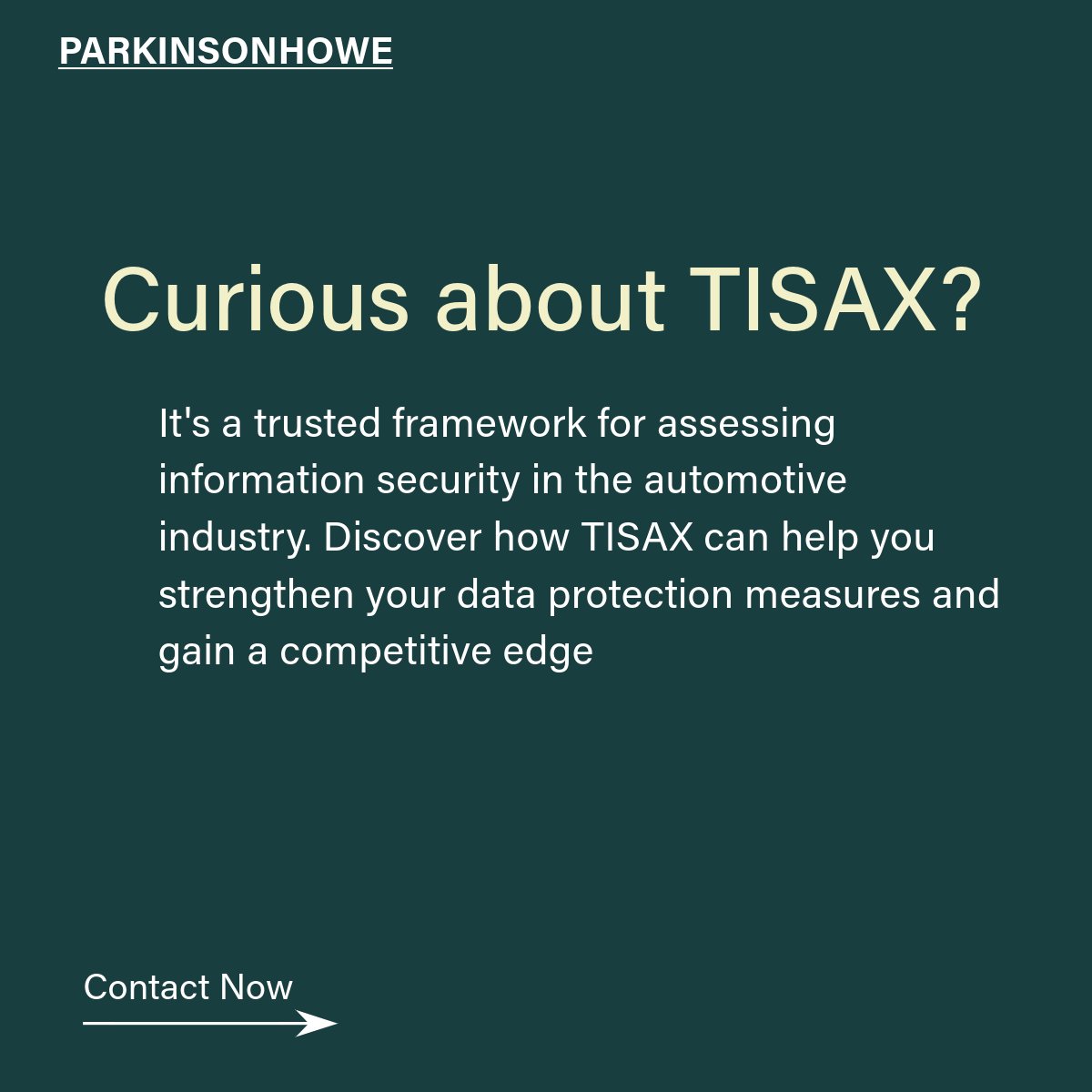 Looking to achieve ISO 27001, ISO 22301, or TISAX compliance? 

#ParkinsonHowe can guide you through the process, ensuring robust information security and business continuity. Strengthen your organization with our expertise. #ISO27001 #ISO22301 #TISAX #B2B #smeuk