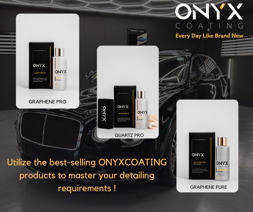 Utilize the best-selling ONYXCOATING products to master your detailing requirements.
Visit- onyxcoating.com/onyx-shop/
#carcare #detailing #autodetailing #cardetailing #carwash #detailingworld #ceramiccoating  #paintcorrection #paintprotection #automotive