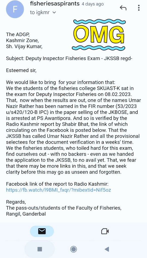 statetonejk's tweet photo. Where are those who were saying they  are with transparency.
An investigation of a case is ongoing but their beloved Jkssb officials are in hurry to burry the case of another paperleak. https://t.co/eRVzxy21Tl