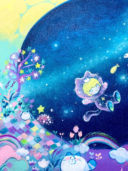 【グループ展示のお知らせ】 ミニでまるい作品がいっぱい楽しめる素敵な展示です◯ 三日月の作品1点で参加中です よろしくお願いします MINI◯展 2023年6/24(土)-7/14(金) 12:00-19:00 ※日月休 SANSIAO GALLERY 東京都中央区日本橋3-2-9 三晶ビルB1 #展示会 #artwork