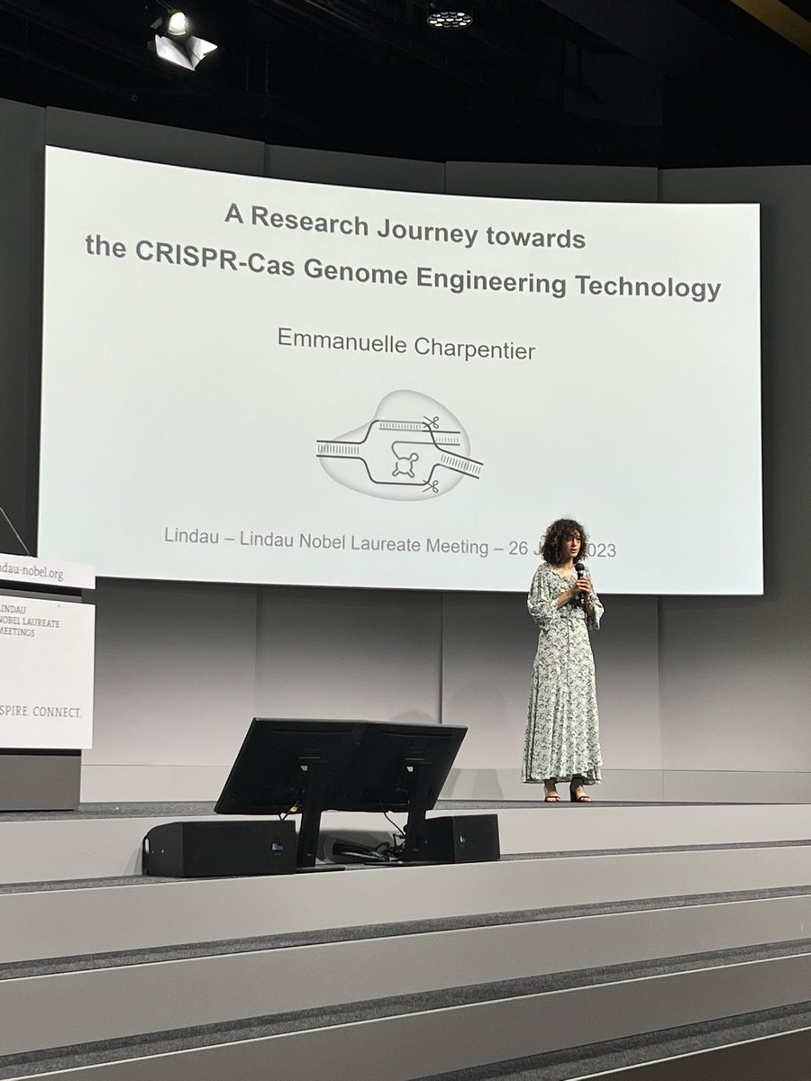 #LINO23 day 2
Going thru a journey of Crispr-Cas9 with Emmanuelle Charpentier