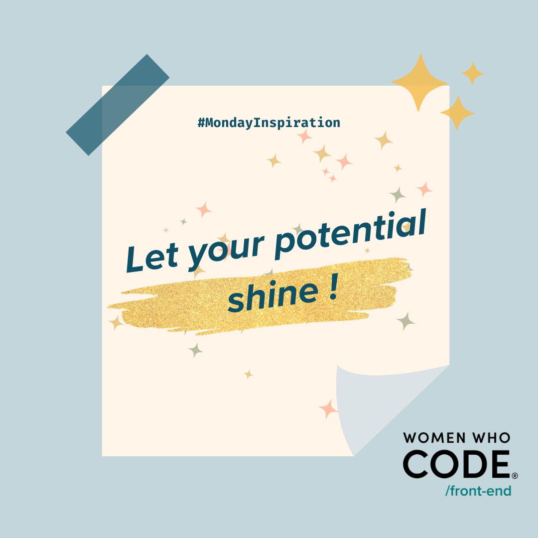 WWCodeFrontEnd's tweet image. Believe in your abilities, embrace your inner strength, and let your potential shine. Remember, you are capable of achieving greatness. 
#MondayInspiration #BelieveInYourself  #WWCodeFrontEnd #WWCode