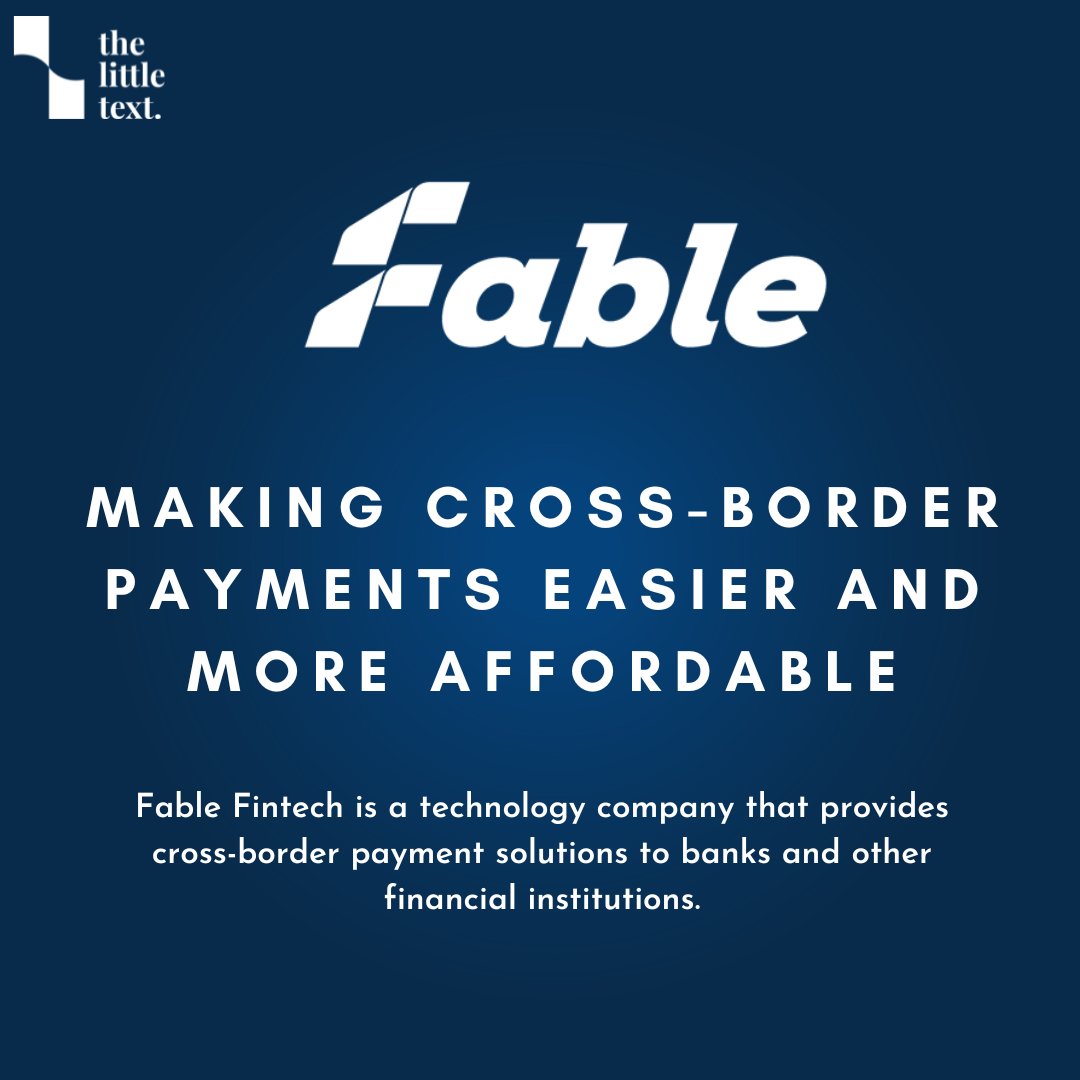 thelittext's tweet photo. Fable Fintech is powering the future of cross-border payments.

#fablefintech #payments #fintech #technology #innovation #financialinclusion #globalization #business #growth #upi #bhim #rupay https://t.co/wTCnnqitQN