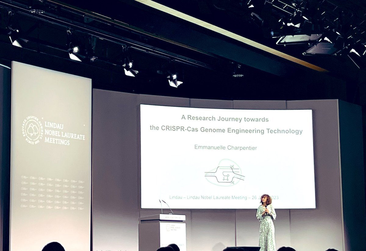 SadafSulman86's tweet photo. Finally one of our favorite!! 🧬 🦠 @e__charpentier #CRISPR @lindaunobel  #LINO2023 🇩🇪🇵🇰🇬🇧 https://t.co/BbEKb1dR0R