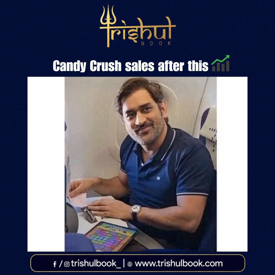 When the Nation's Eye Candy 🍭🇮🇳 plays Candy Crush‼️

#trishulbook #MSDhoni  #MSD7 #candycrush  #cricketmemes