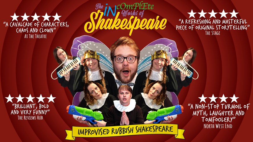 Shakespeare's gone AWOL so his cast must make it up... in front of the King!  

The Wings & @RubbishShakes bring you a hilarious, fully improvised Shakespeare play  2-28th August @ThePleasanceAbove 13:05pm.

🎟️pleasance.co.uk/event/improvis…

#FillYerBoots #Edfringe #familytheatre