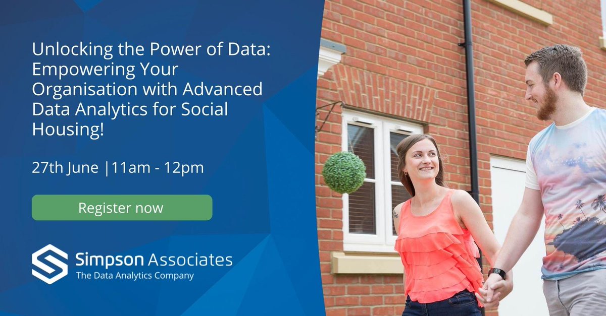 simassoc's tweet image. There is still time for you to register for our Social Housing webinar! Join us on June 27th at 11 am to learn how data-driven planning and proactive measures can save costs and improve housing management. Register now! bit.ly/3NJiQKV

#Housing #PredictiveForecasting