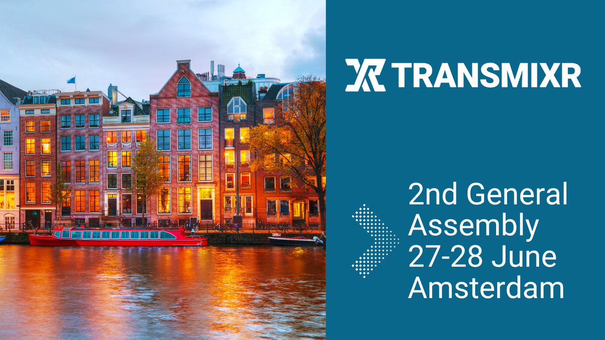 <a href="/TRANSMIXR/">TRANSMIXR</a> is holding its 2nd General Assembly in Amsterdam. Demo sessions will showcase progresses made by project partners in different development areas like: #VolumetricVideo in #VR, Control Room, Curation, Social #XR, #Holograms, #GenerativeAI.  More following: stay tuned!