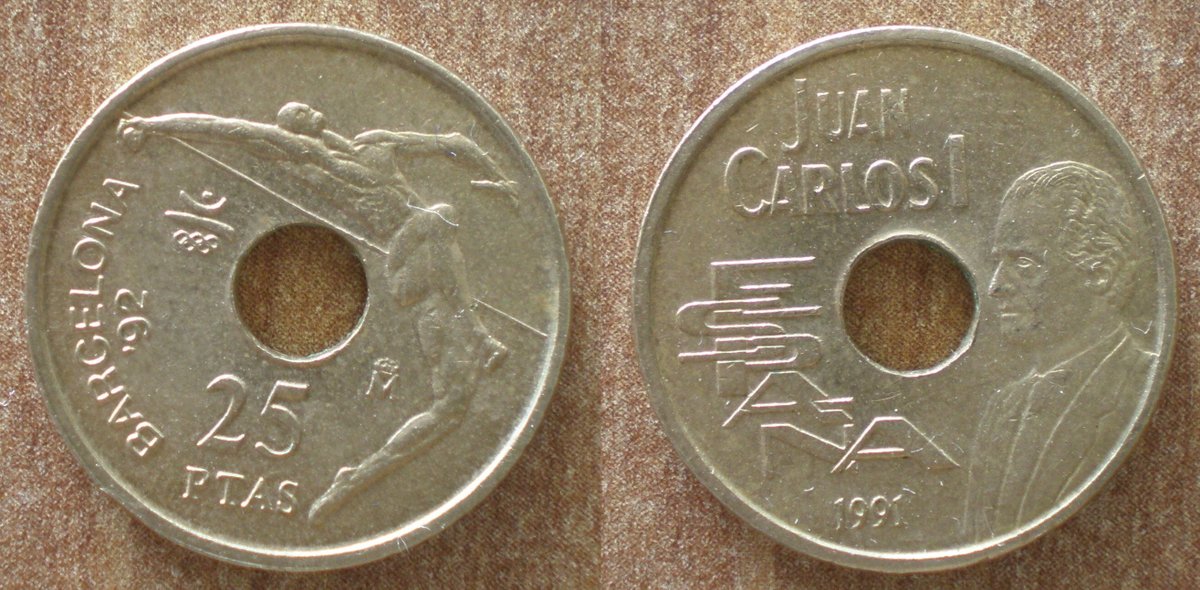 New in my shop Ebay coin Spain 25 Pesetas 1991 Olympics Games Barcelona 92 It's here: ebay.com/itm/3349264396… #coin #ebay #Spain #pesetas #numismatic #numismatics #numismatique #piece #coincollection #numismate #oldcoins #worldcoins #coinoftheworld #coins #coinsforsale #Olympics