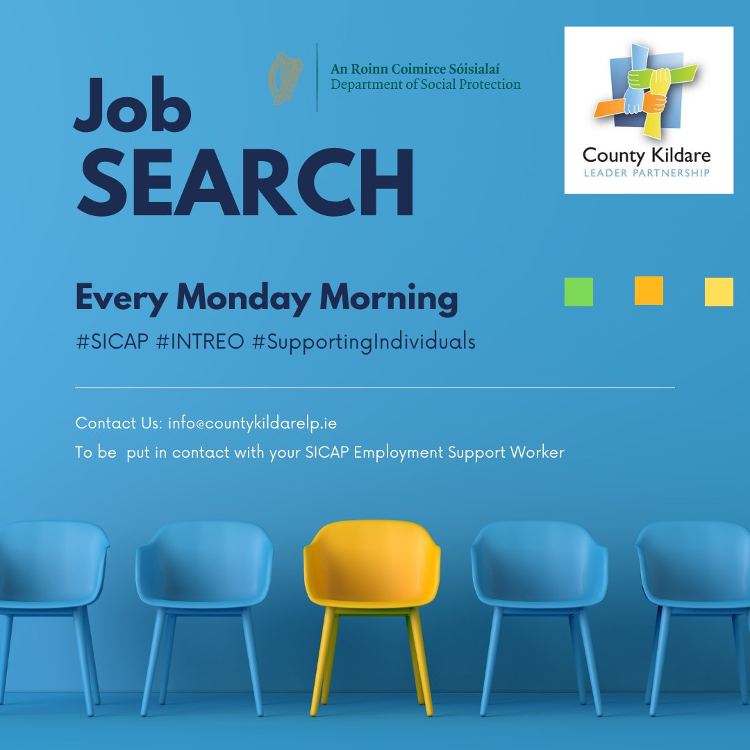 CountyKildareLP's tweet photo. #SICAP #INTREO #JobSearch
Our Weekly Job Search is available on our website here:
https://t.co/o7EtPjSrqn
If you need any support with any aspect of job seeking our SICAP Employment Support Workers can help
Email us today at info@countykildarelp.ie
#SupportingIndividuals https://t.co/DEW20rjg0b