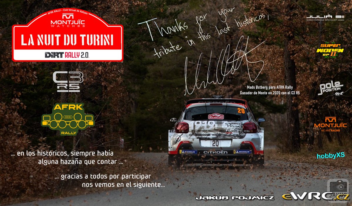 AFRK Rally (@afrkrally) on Twitter photo Llegamos a la mítica Nuit du Turini donde hacemos un homenaje a Mads Ostberg y su C3 R5, el cual nos dedicó el cartel autografiado de AFRK dando las gracias por este pequeño homenaje. Desde aqui le damos las gracias por su amabilidad y por atendernos, gracias <a href="/MadsOstberg/">Mads Østberg</a> ❤️🔥🤙 Llegamos a la mítica Nuit du Turini donde hacemos un homenaje a Mads Ostberg y su C3 R5, el cual nos dedicó el cartel autografiado de AFRK dando las gracias por este pequeño homenaje. Desde aqui le damos las gracias por su amabilidad y por atendernos, gracias <a href="/MadsOstberg/">Mads Østberg</a> ❤️🔥🤙